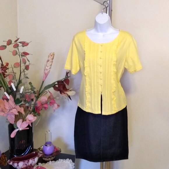 NWT Womens Summer Tunic Tops Short Sleeve Scoop Neck Casual Loose Blouse M 8 10 - Picture 7 of 9